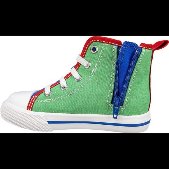 Sesame Street Elmo Shoes, Hi Top Sneaker with Laces, for Toddlers - Picture 5 of 7
